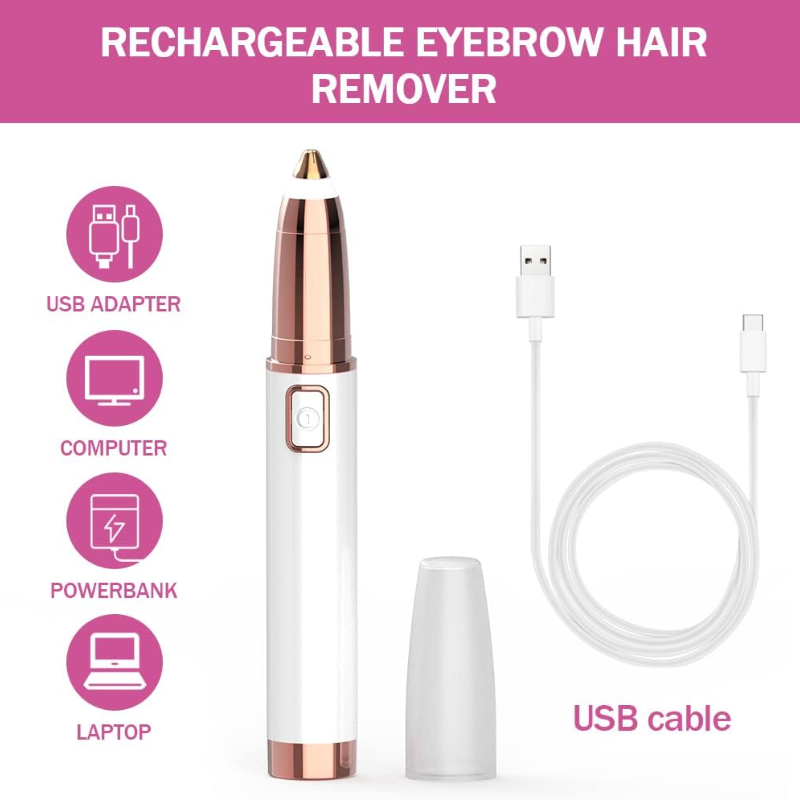 Eyebrow and Face Hair Remover . Rechargeable Hair Remover