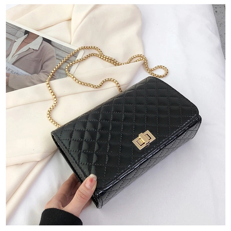Women's Small All Seasons Pu Leather Classic Style Square Bag