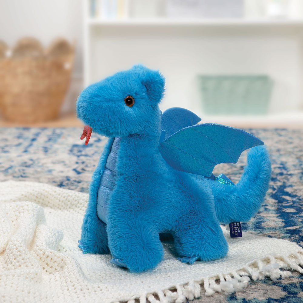 18 In. Oh So Soft Blue Dragon