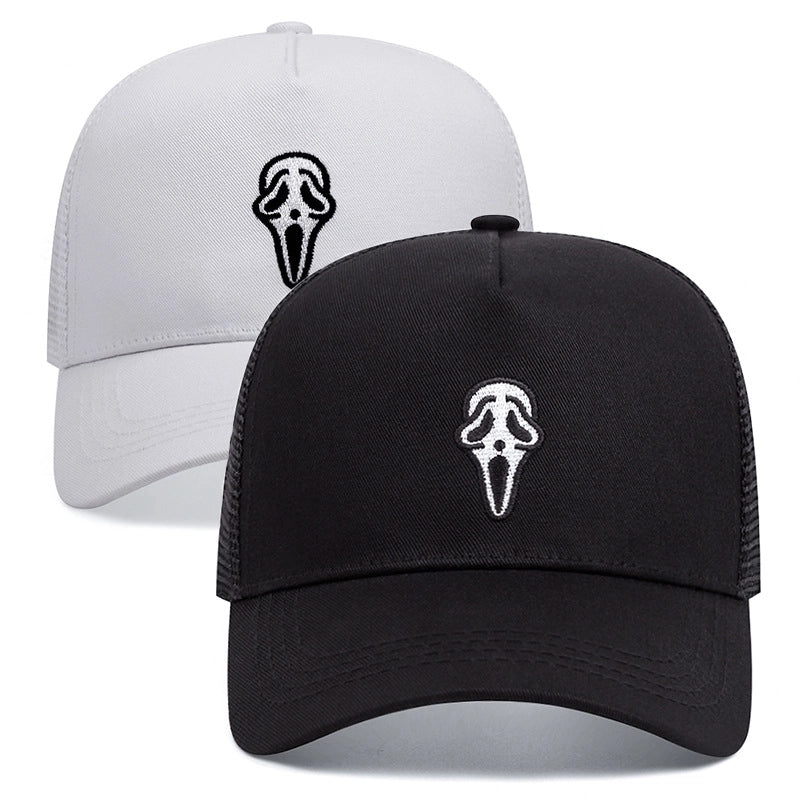 Unisex Classic Style Color Block Printing Curved Eaves Baseball Cap