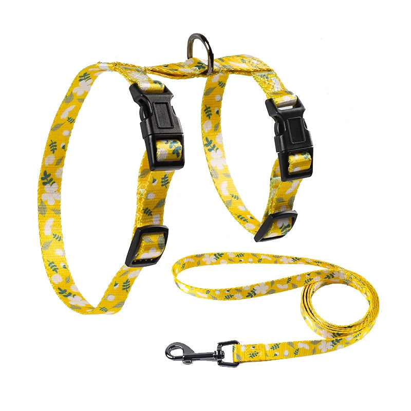 Cat Leash Suit Cat H-shaped Chest Strap Cat Leash Anti-break I-shaped Cat Leash Customization