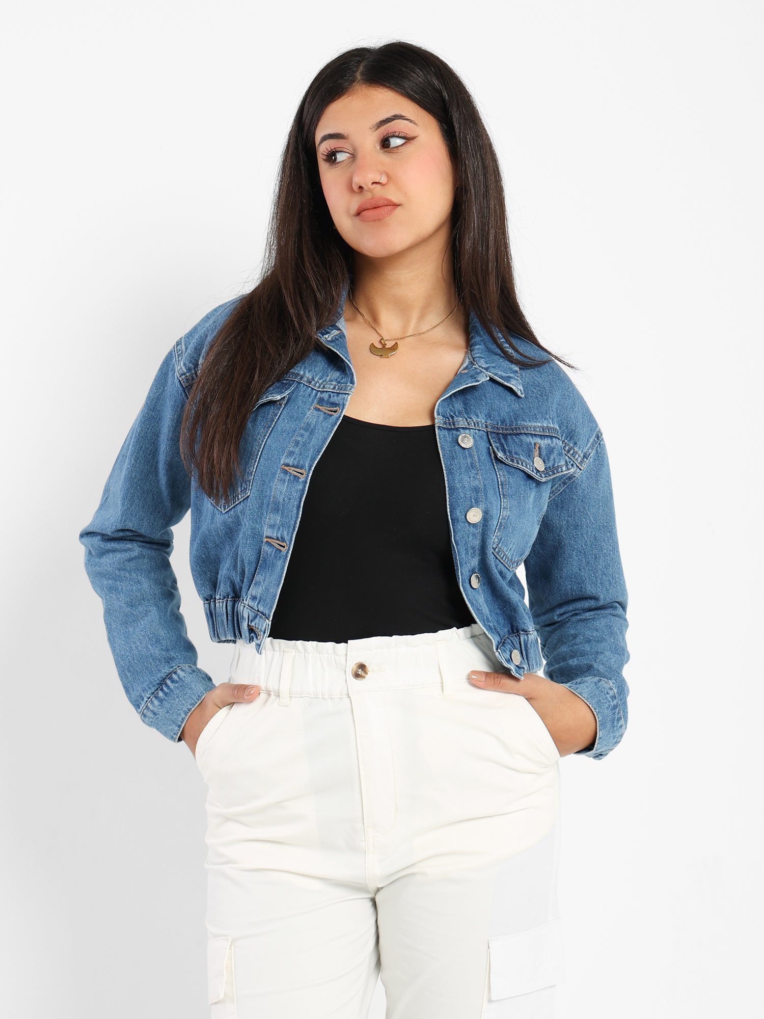 Cropped Denim Jacket