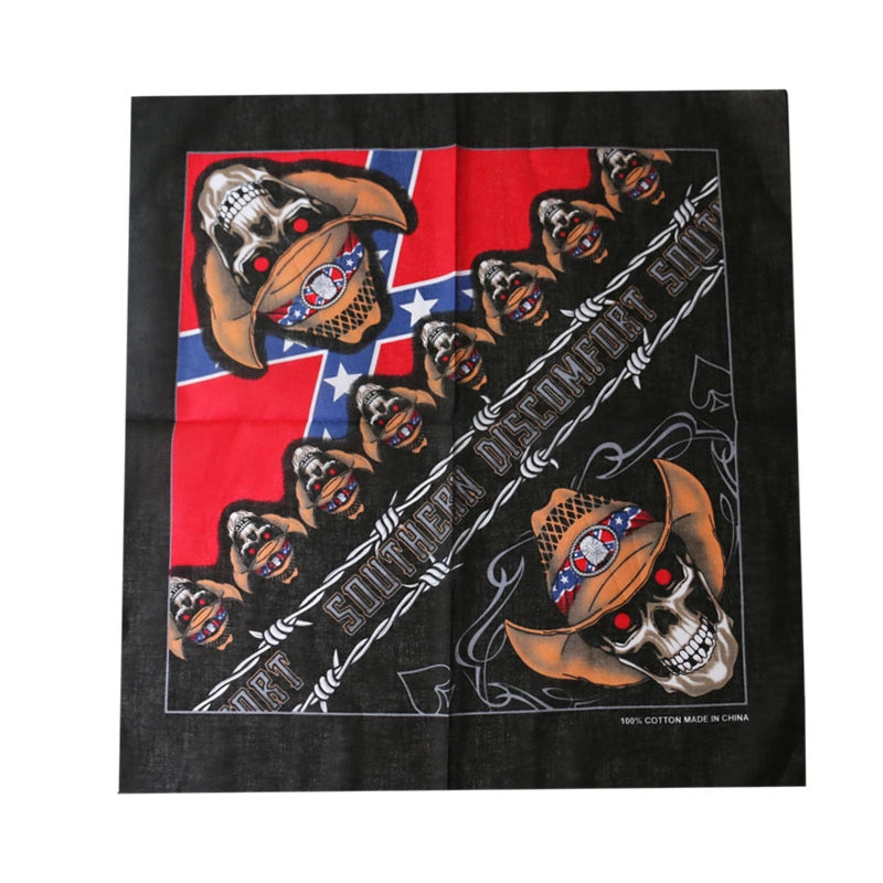 Men'S Hip-Hop Skull Cotton Kerchief