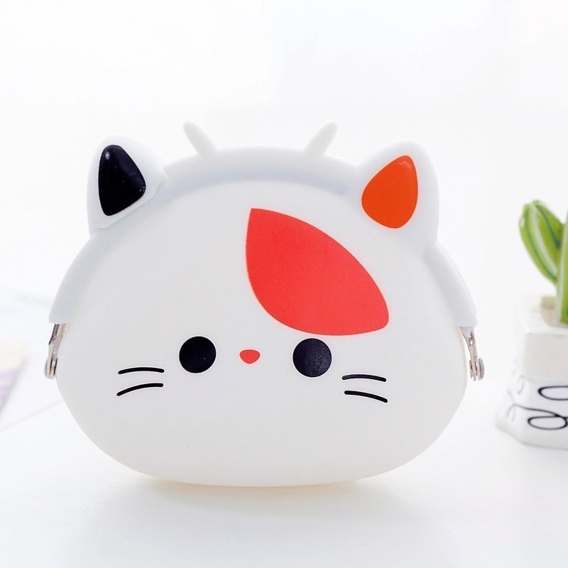 2 Pieces Women's Animal Silica Gel Buckle Coin Purses
