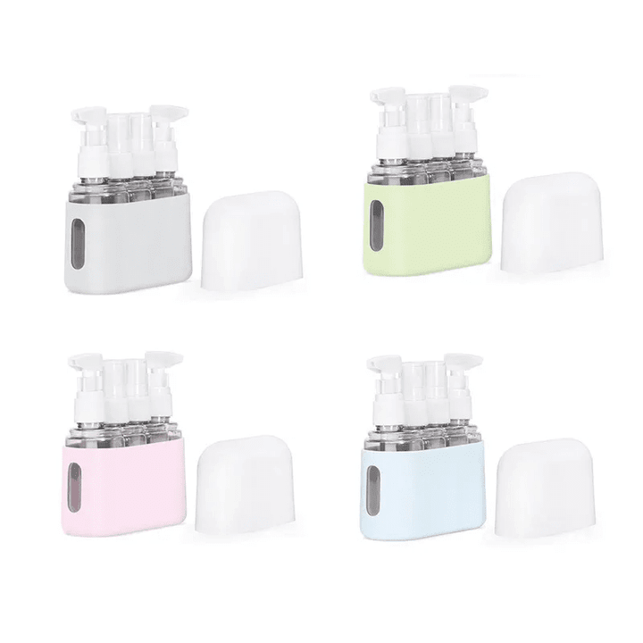 Mini Shampoo Dispenser Portable Travel Bottle Set