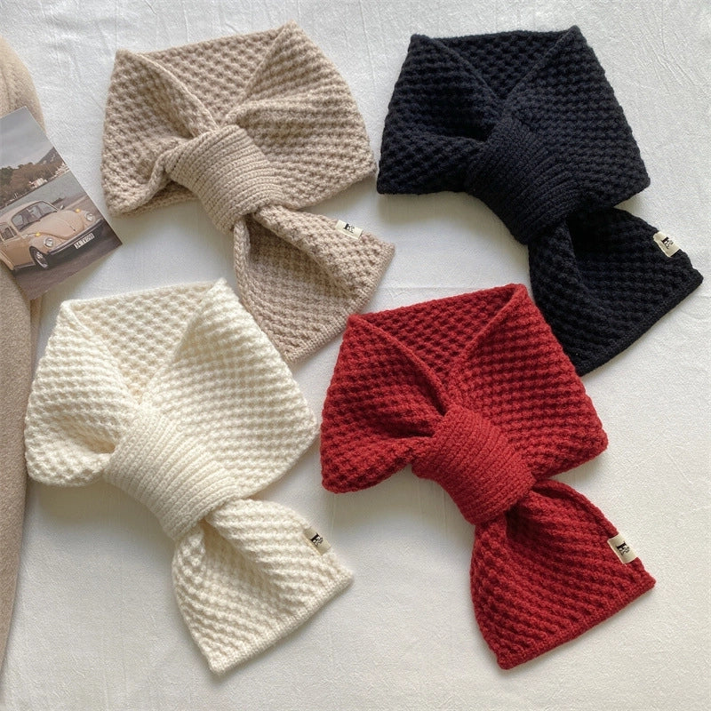Women's Minimalist Solid Color Polyester Scarf