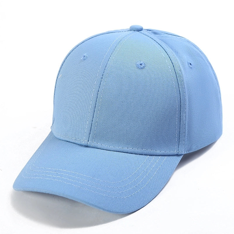 Women's Minimalist Solid Color Curved Eaves Baseball Cap