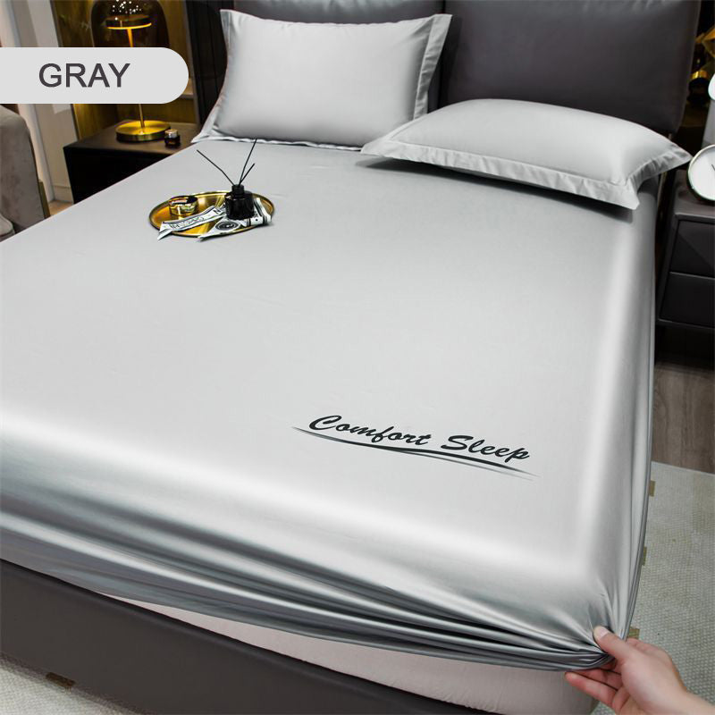 💥Last Day Sale 49%OFF🔥Summer Ice Cooling Silky Bed Fitted Sheet Pillow Cover🛏️