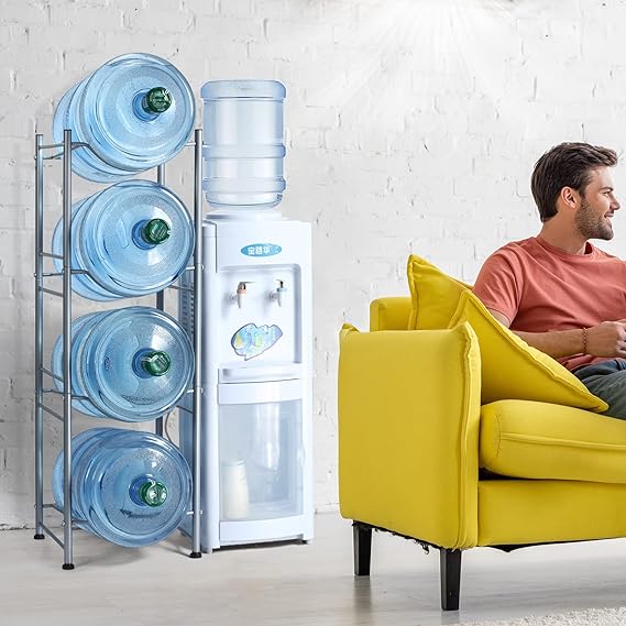 4 Layer Bottle Rack. Water Bottle Holder Metal 4 Tier