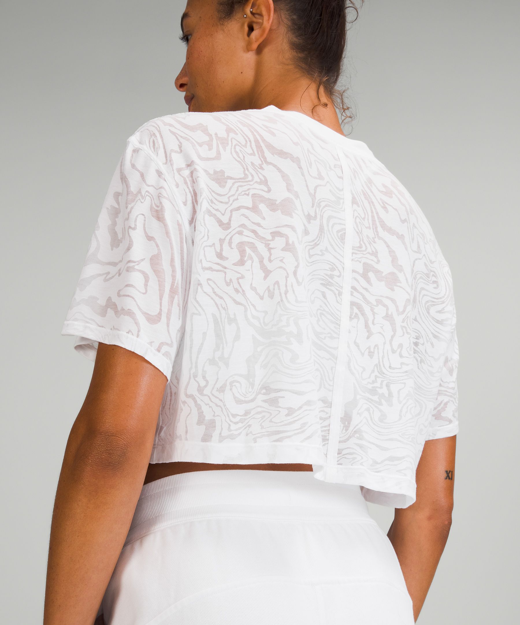 lululemon All Yours Cropped T-Shirt Veil
