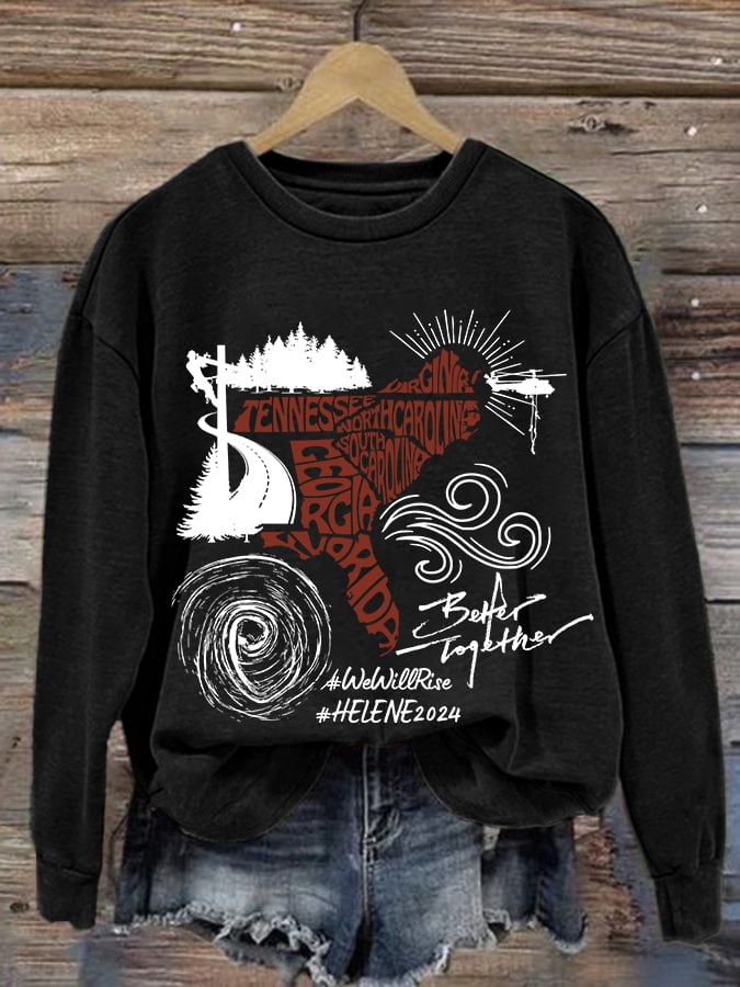 Hurricane Helen Disaster Relief Women's Sweatshirt