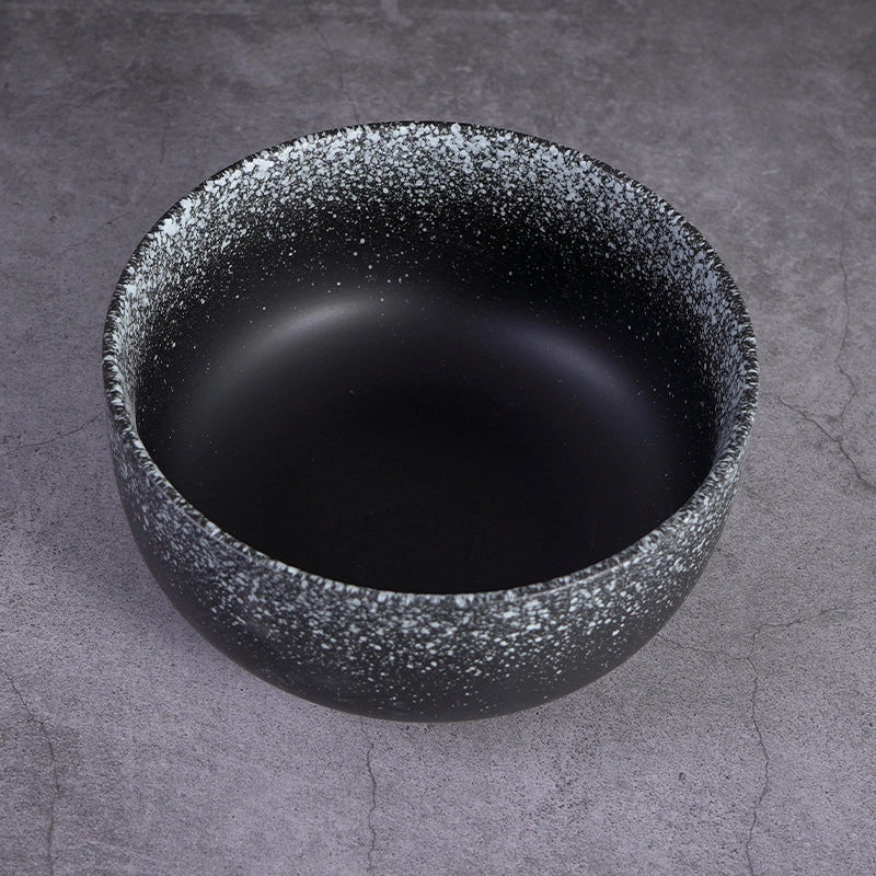 Ceramic Retro Soup Bowl Salad Bowl Dishes Dish Bowl Ramen Bowl Large Soup Household Bowl