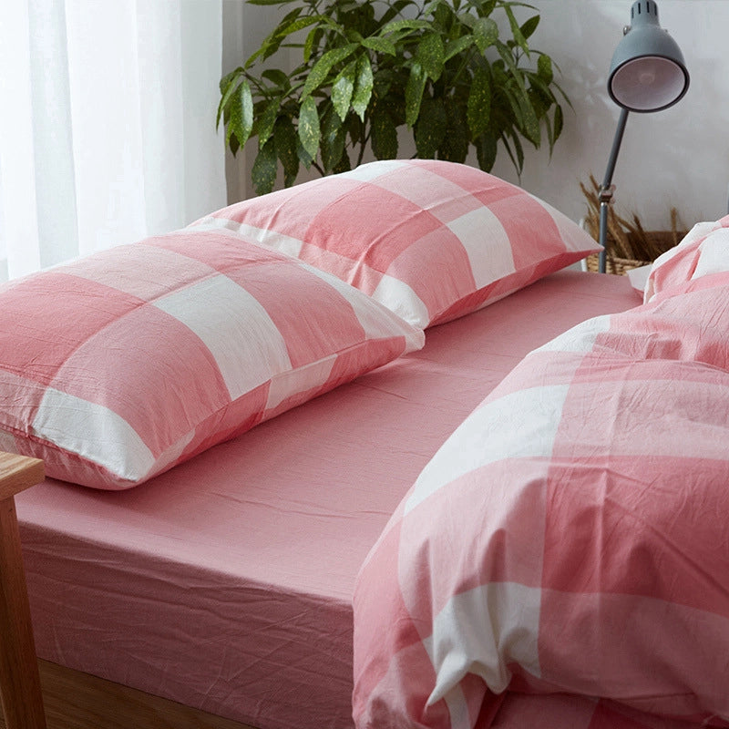 Casual Lattice Solid Color Cotton Pillow Cases Couch & Sofa Decor