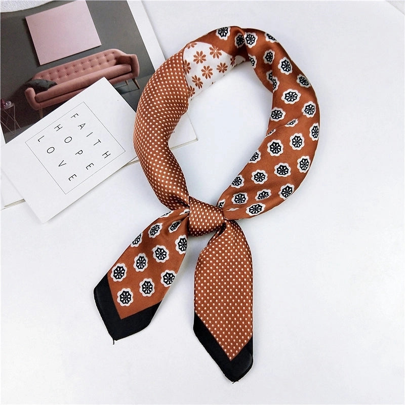 Alloy Scarf (1 Scallop Floral Blue)