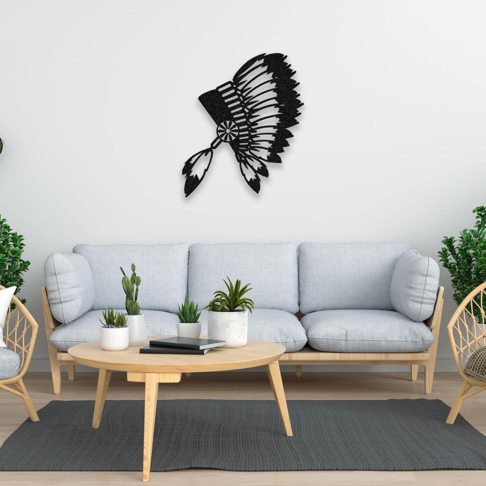 Lonely Indian Metal Wall Art