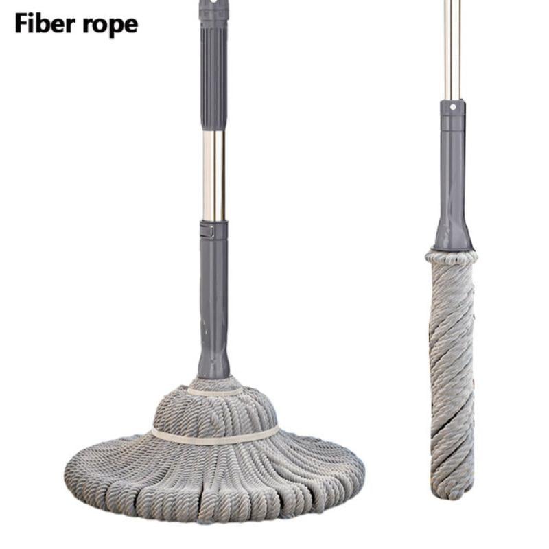 MICROFIBRE TWISTED SQUEEZER MOP WITH STAINLESS STEEL ROD