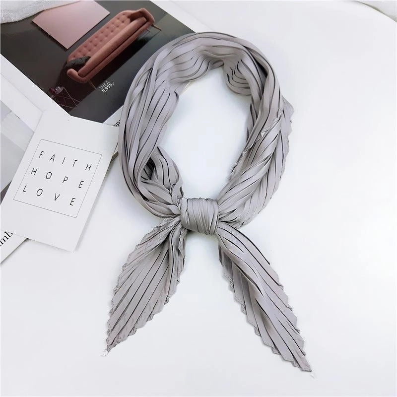 Unisex Sweet Solid Color Silk Silk Scarf