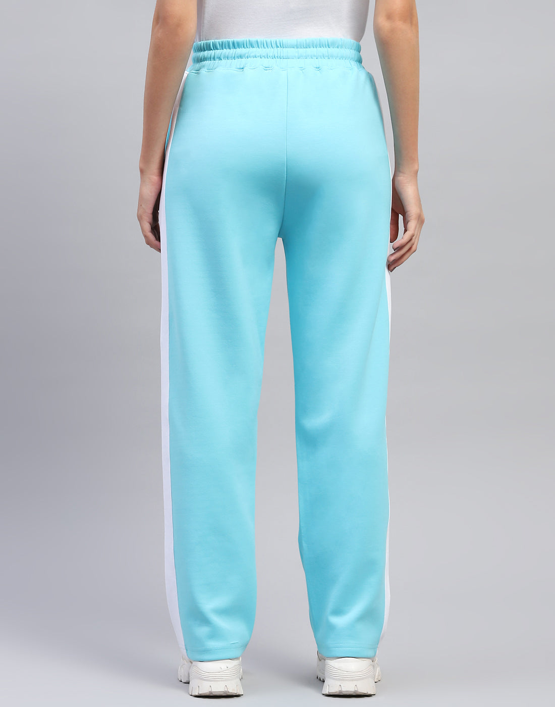 Women Turquoise Blue Solid Regular Fit Lower