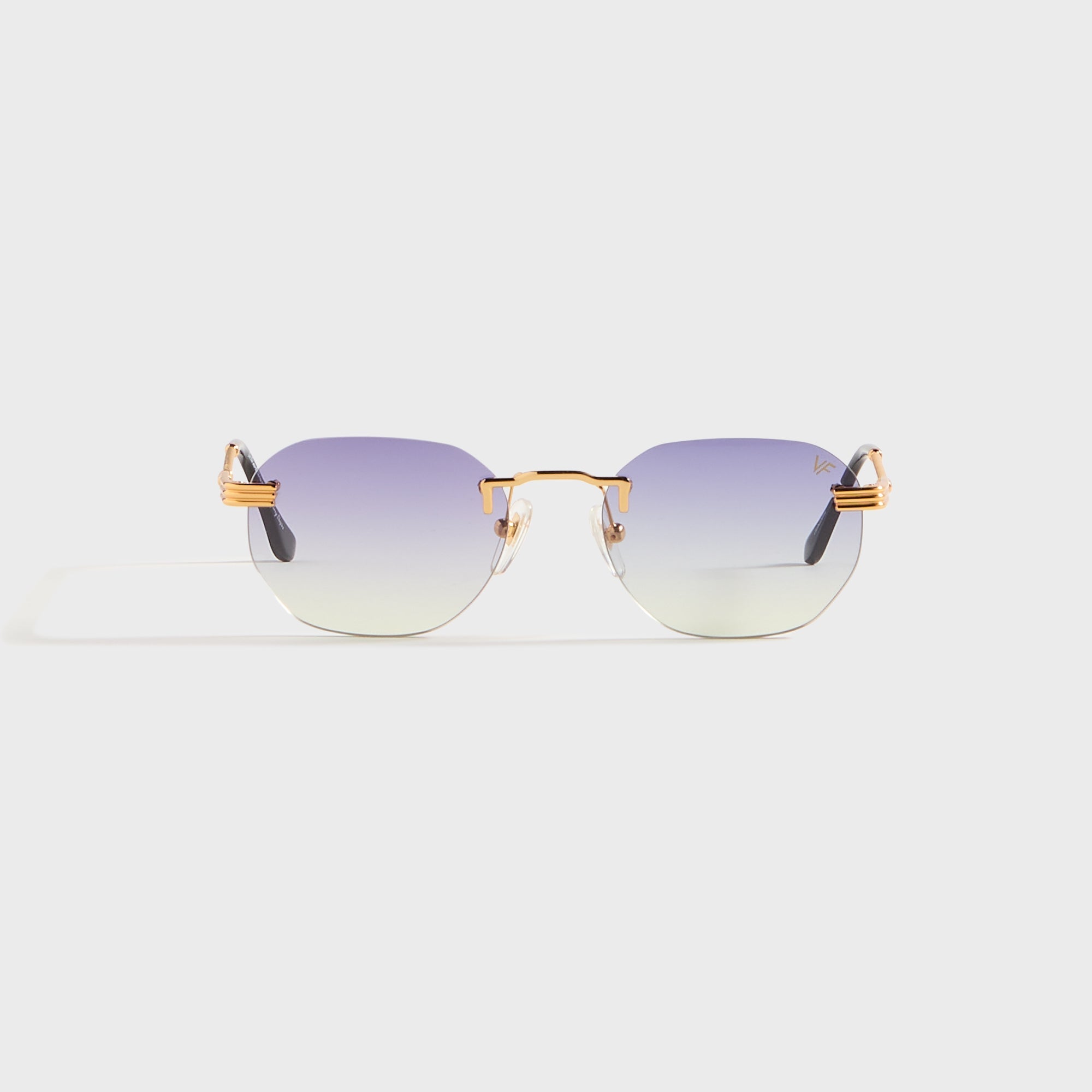 Vintage Frames Detroit Player Rimless Drill Mount 24KT - Gold Grape / Yellow Gradient