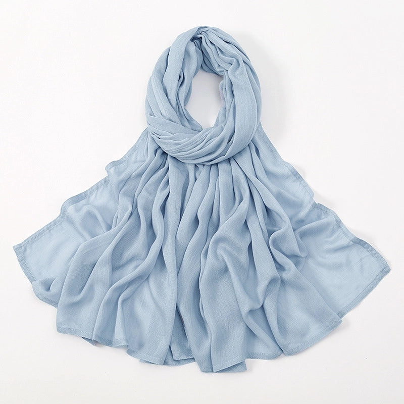 Women's Elegant Minimalist Solid Color Rayon Kerchief