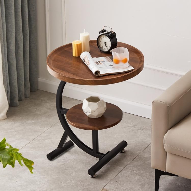 Multifunctional Sofa Side Table. Decorations Round Table. Living Room Corner Coffee Table