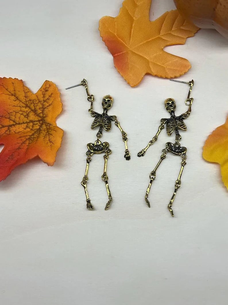 🔥Gold Skeleton Earrings