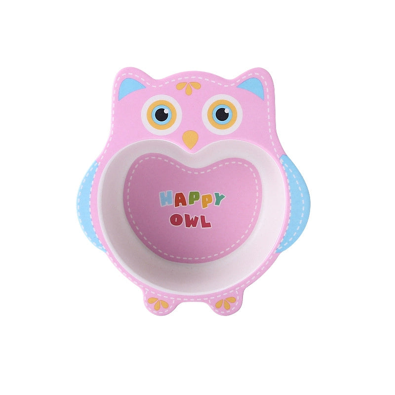 Cute Cartoon Bamboo Fibre Tableware 1 Piece