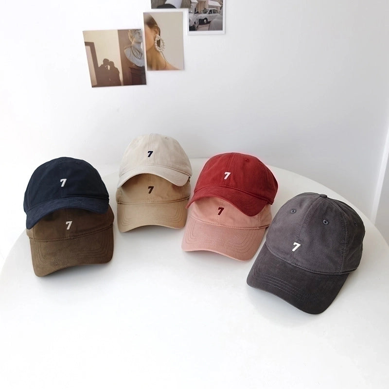 Unisex Classic Style Solid Color Curved Eaves Baseball Cap