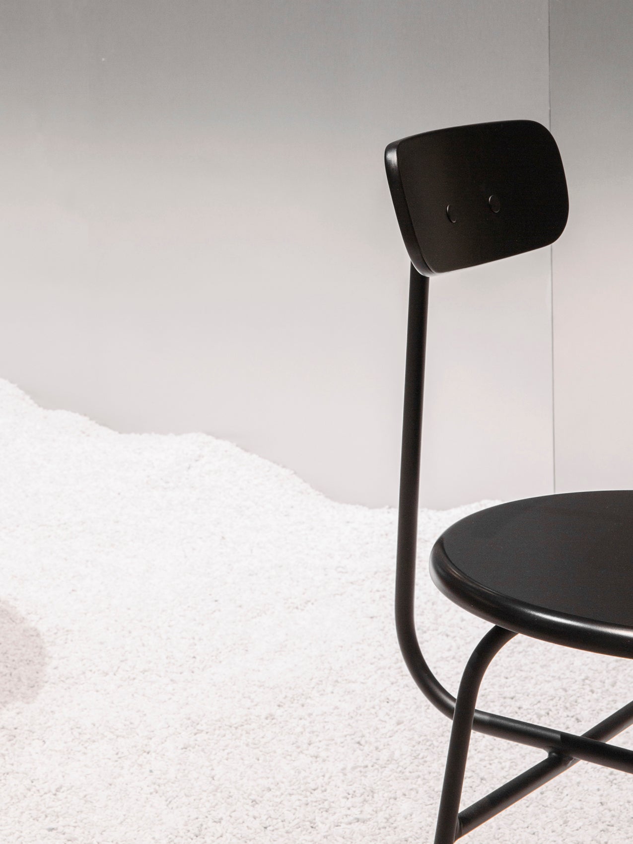 Afteroom Dining Chair. Non-Upholstered. Black