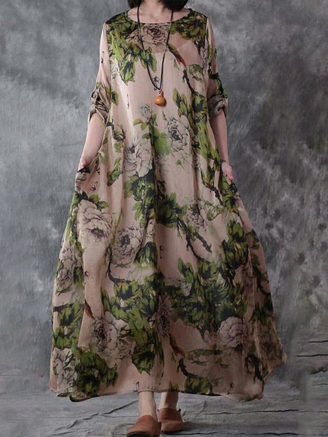 Women'S Floral Casual Dress