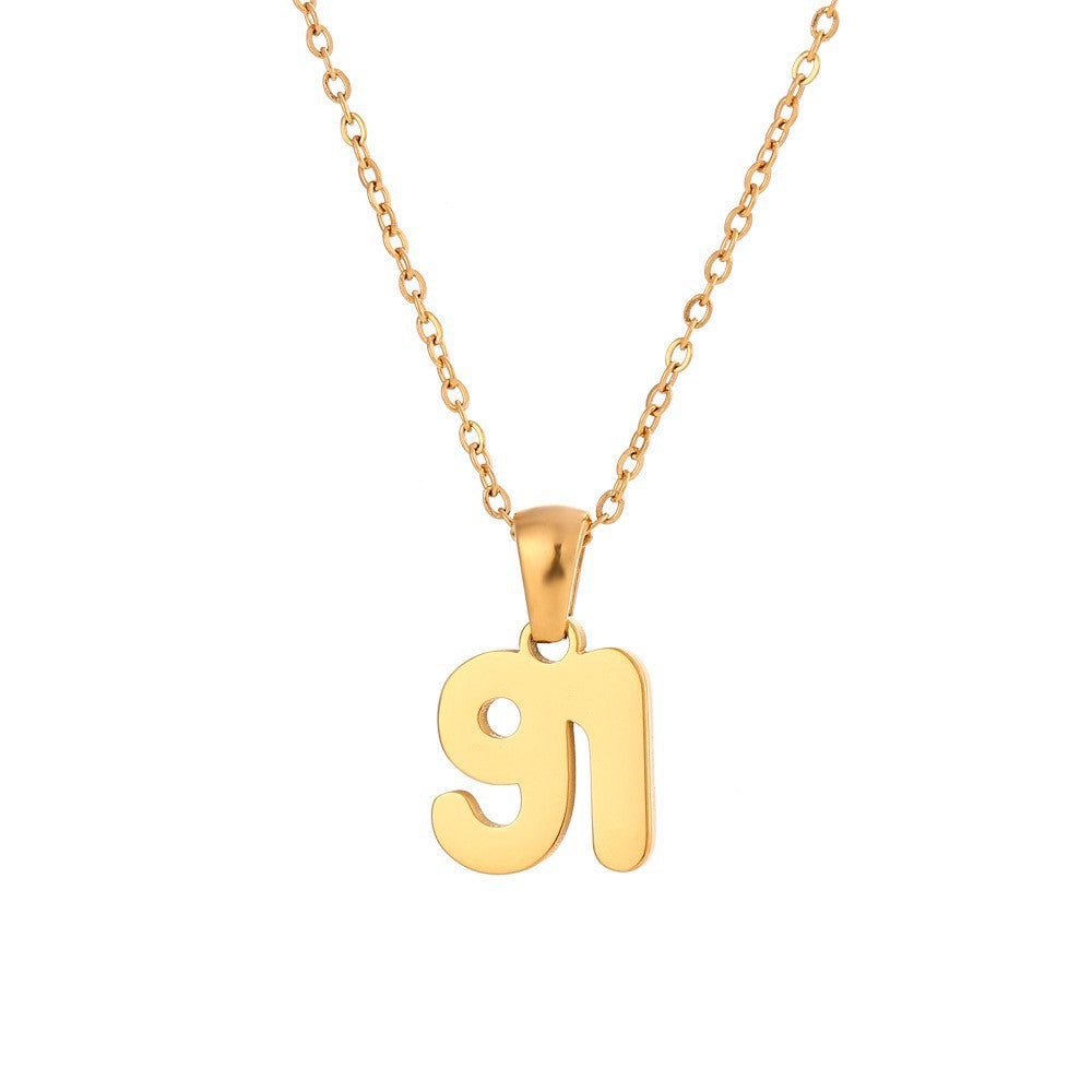 Fashion Quadrilateral Geometric Stainless Steel 18K Gold Plated Necklaces