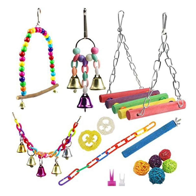 15 Pieces Hanging Bird Toys