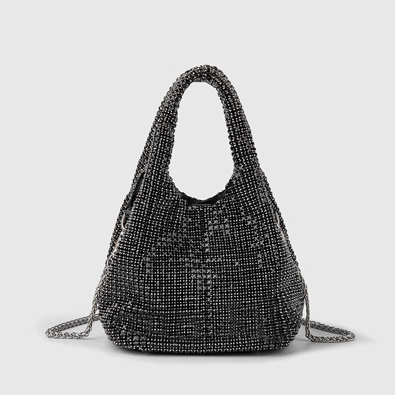 Women's Medium Arylic Gradient Color Solid Color Streetwear Bucket Magnetic Buckle Handbag Crossbody Bag