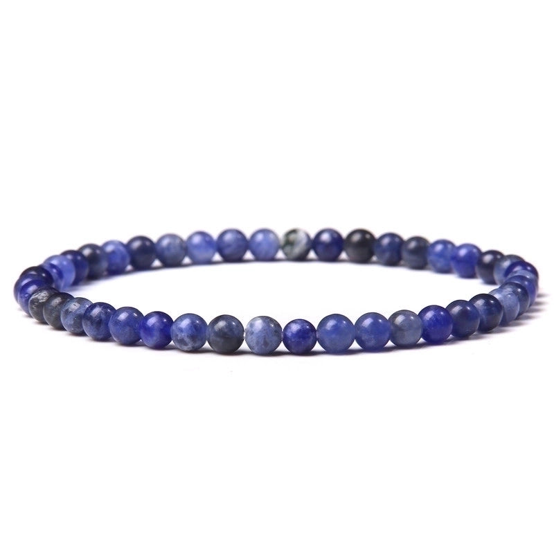 Minimalist Marble Natural Stone Beaded Bracelets