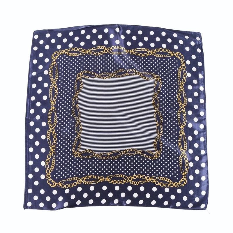 Women's Vacation Minimalist Color Block Polyester Printing Silk Scarf
