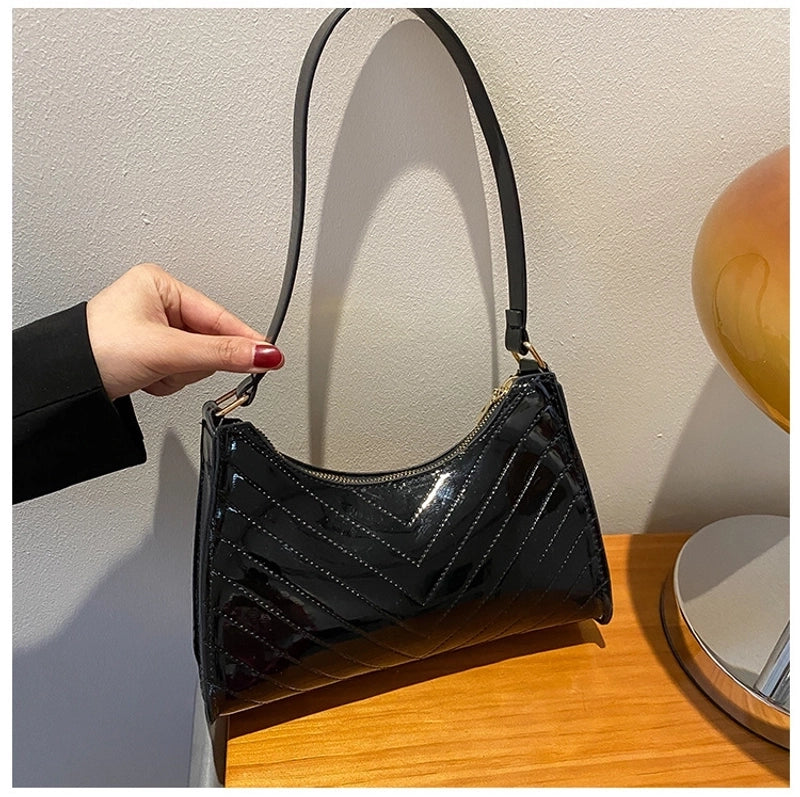 Small Pu Leather Underarm Bag