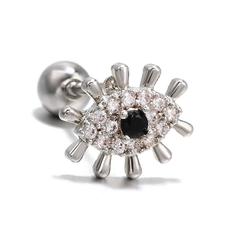 Ear Cartilage Rings & Studs Sweet Star Brass Gem