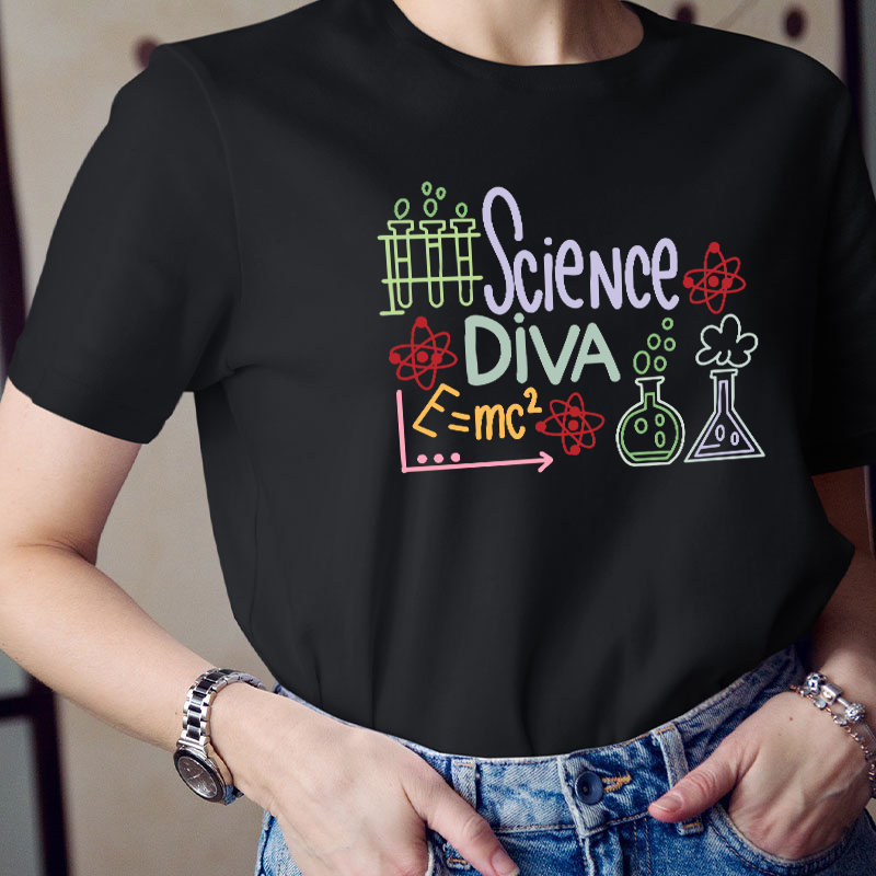 Science Diva Teacher T-Shirt