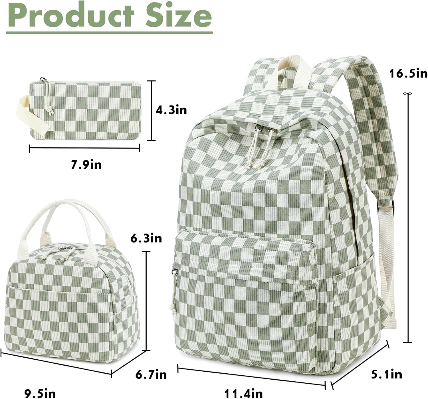 Bluboon School Backpack Teens Girls Boys Kids School Book Bags with Lunch Box Pencil Bag