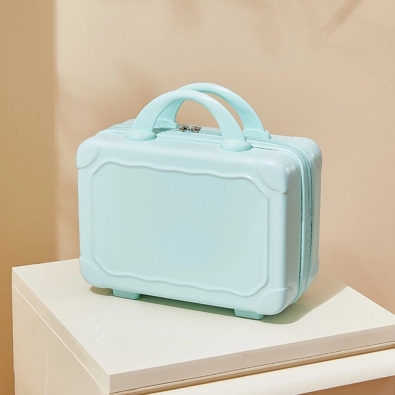 Suitcase Makeup Bag Small Case Zipper Women's Suitcase Short Distance Mini Storage Case Suitcase Accompanying Gift Bag