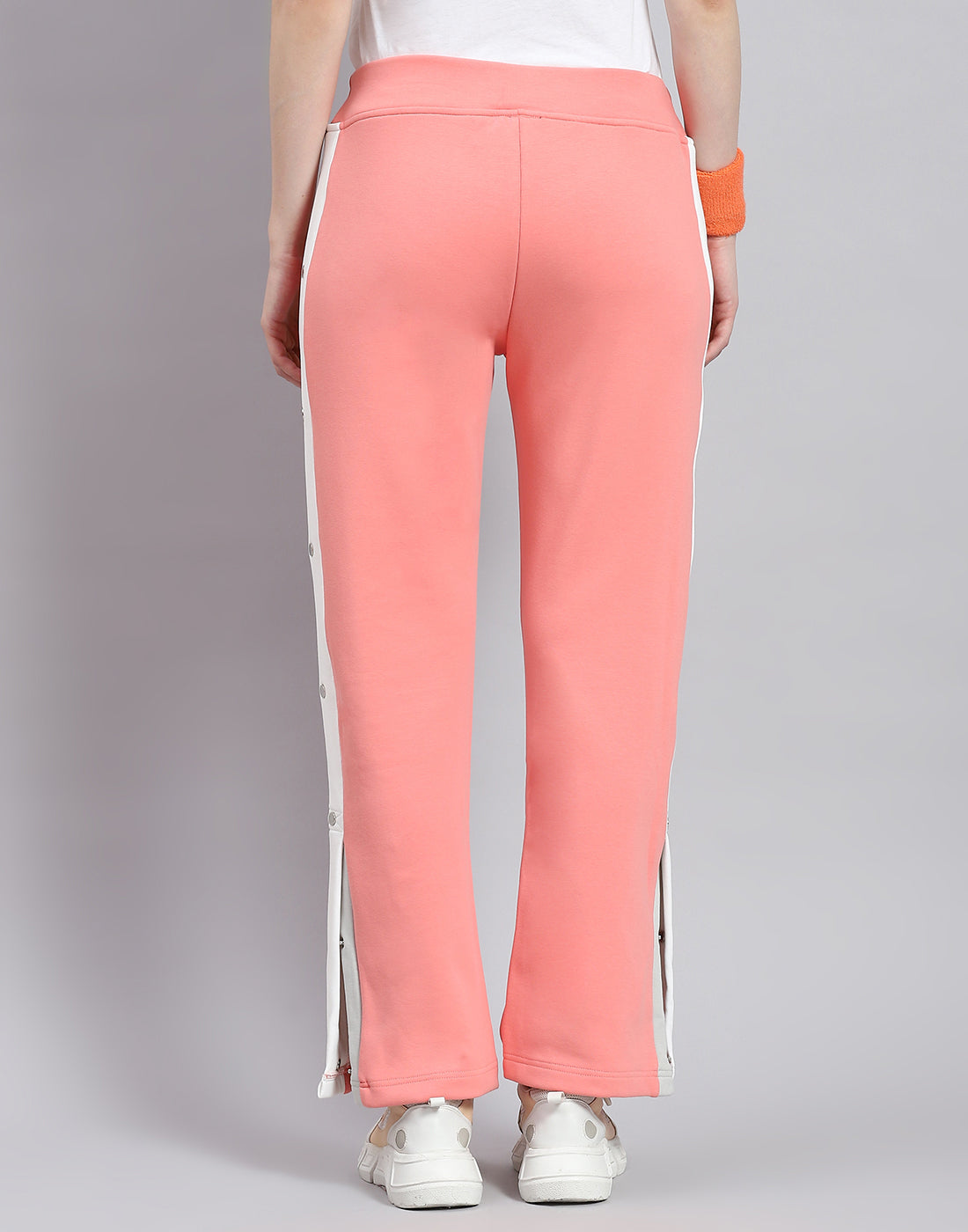 Women Pink Solid Regular Fit Lower