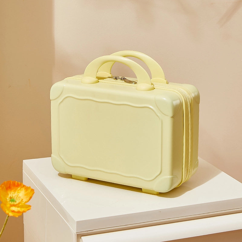 Suitcase Makeup Bag Small Case Zipper Women's Suitcase Short Distance Mini Storage Case Suitcase Accompanying Gift Bag