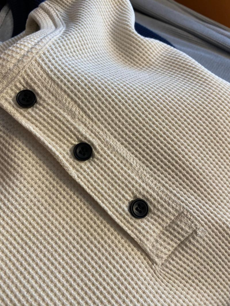 Textured Cotton Henley