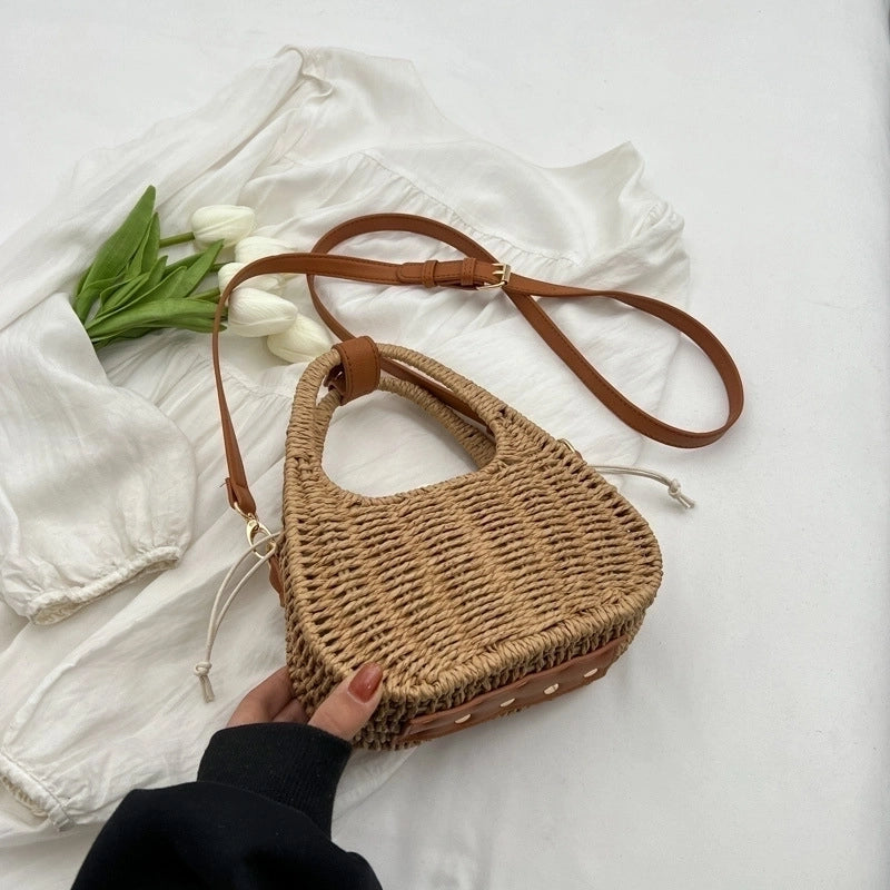 Women's Small Spring&summer Straw Vacation Straw Bag