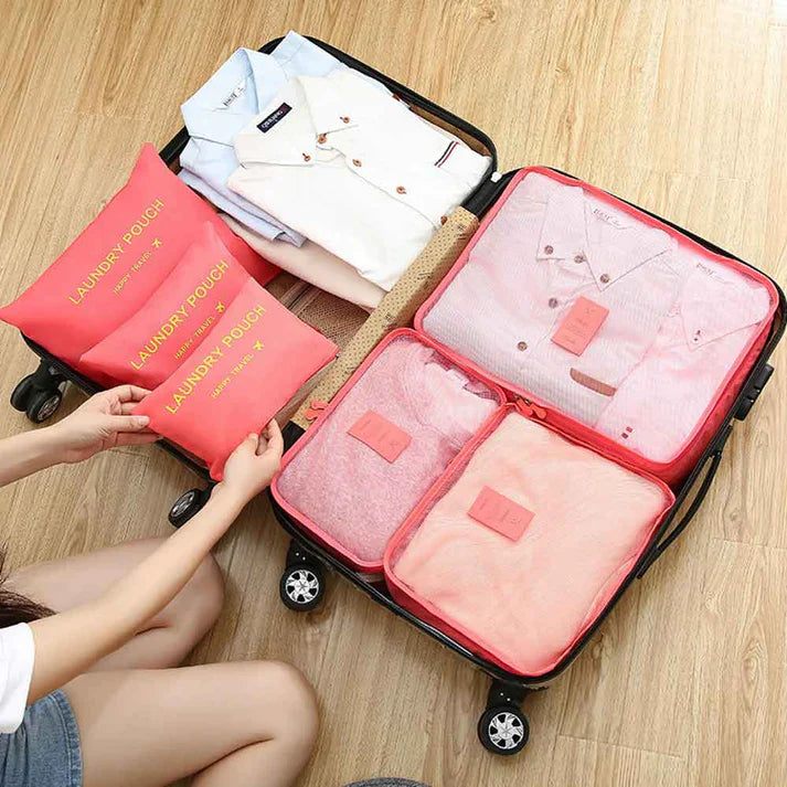 6 Pcs Travel Packing Organizer