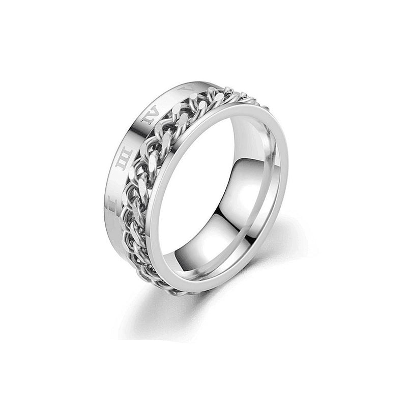 Fashion Titanium Steel No Inlaid Carving