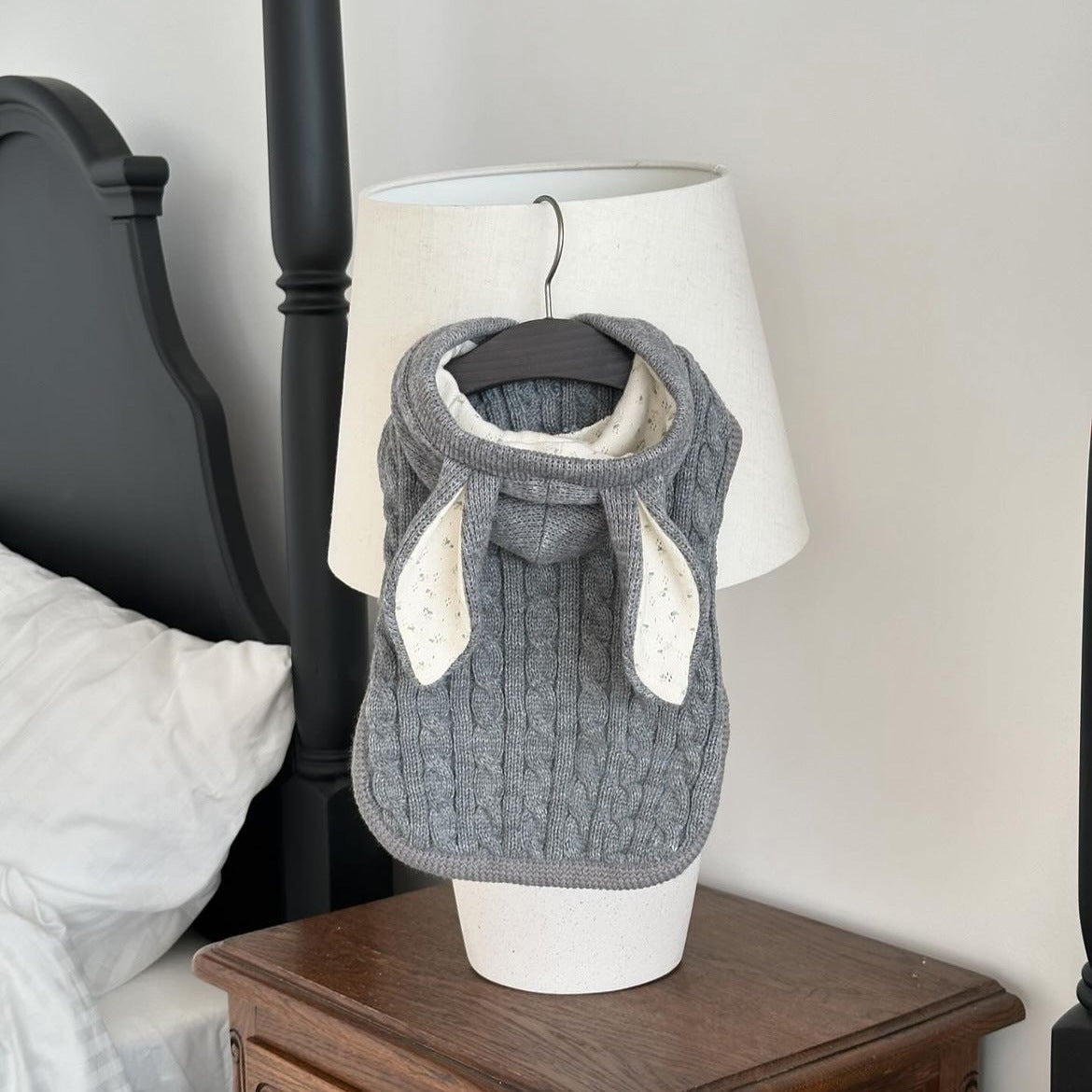 Warm Knitted Rabbit Ear Shaped Dog Cat Sweater