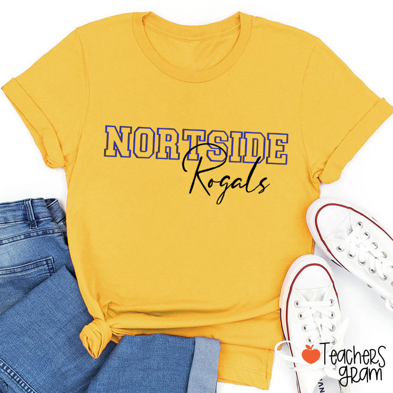 Personalized School Spirit Mascot Teacher T-Shirt