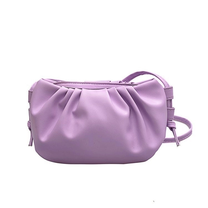 Women's Small Pu Leather Solid Color Fashion Square Zipper Crossbody Bag