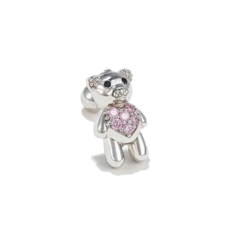 Ear Cartilage Rings & Studs Cute Animal Brass Gem